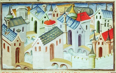 Ms 2810 f.67, Die Stadt Kinsai, aus dem 